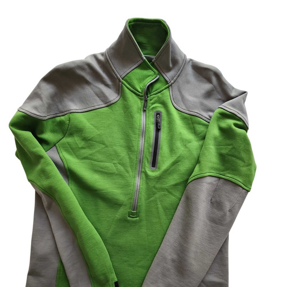 Smartwool 1/2 Zip Men's Medium, Green Gray‎